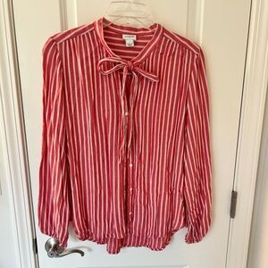 J. Crew Tie-Neck Top